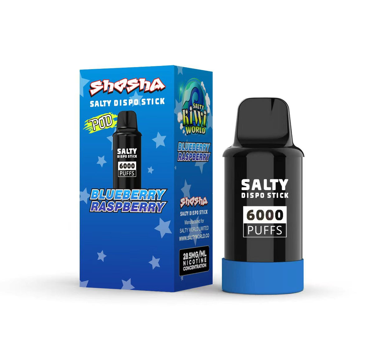 Salty Dispo Stick Pre-filled Pods 28.5mg/mL