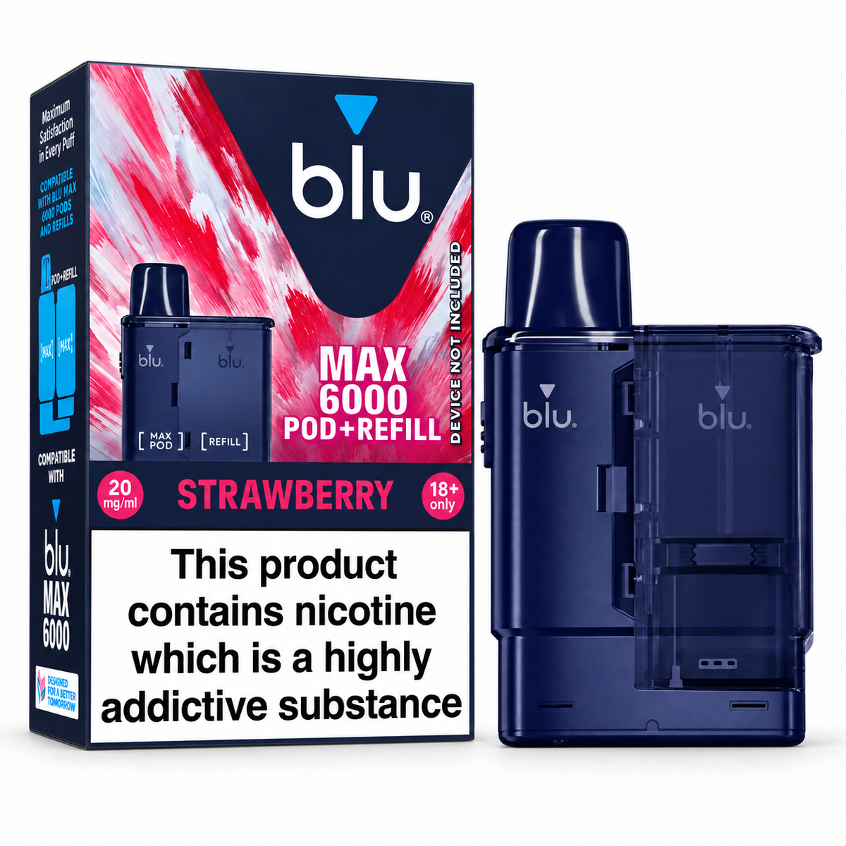 Blu MAX 6000 Pre-filled Pods 20mg/mL