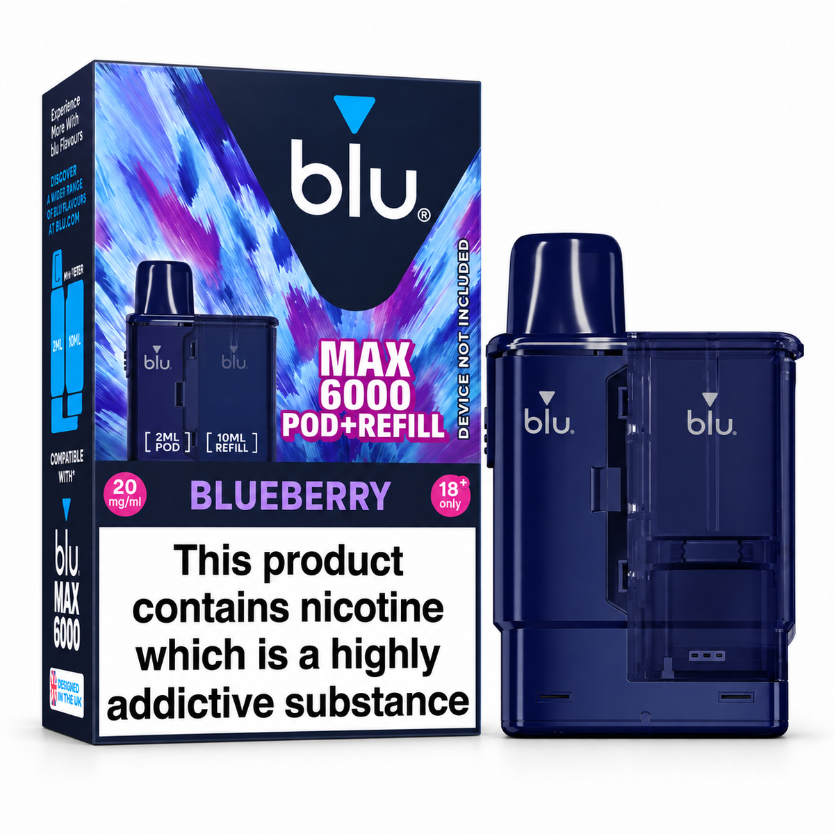 Blu MAX 6000 Pre-filled Pods 20mg/mL