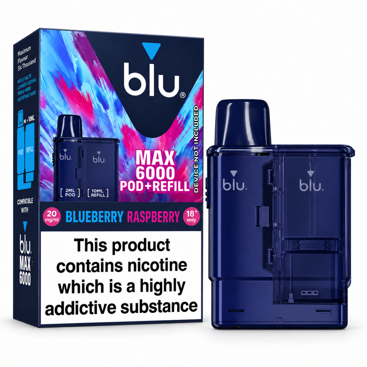 Blu MAX 6000 Pre-filled Pods 20mg/mL
